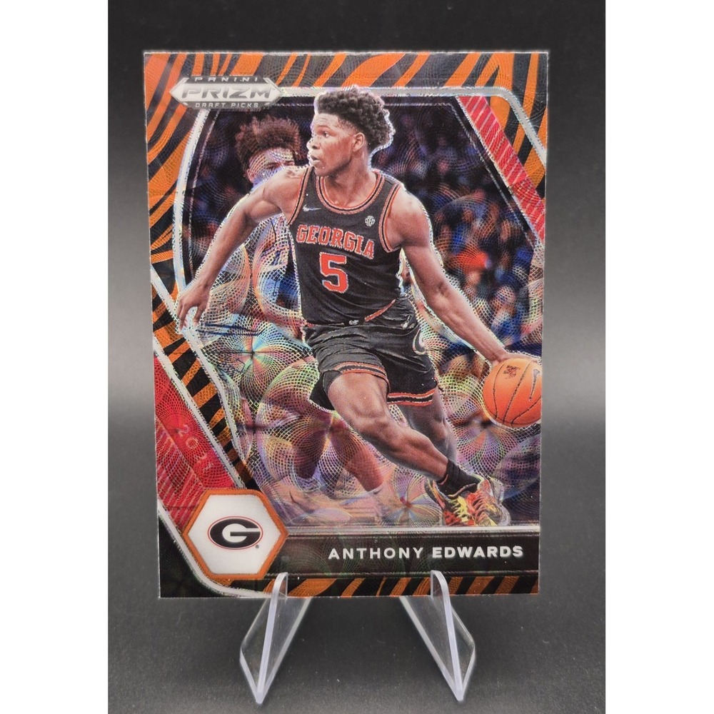 2021 Prizm Draft Picks Anothony Edwards #65 Tiger Stripe Scope SSP Case‎ Hit